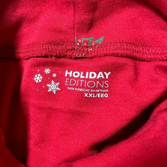 Christmas Turtleneck size XXL red Trees Holidays festive - Picture 5 of 5